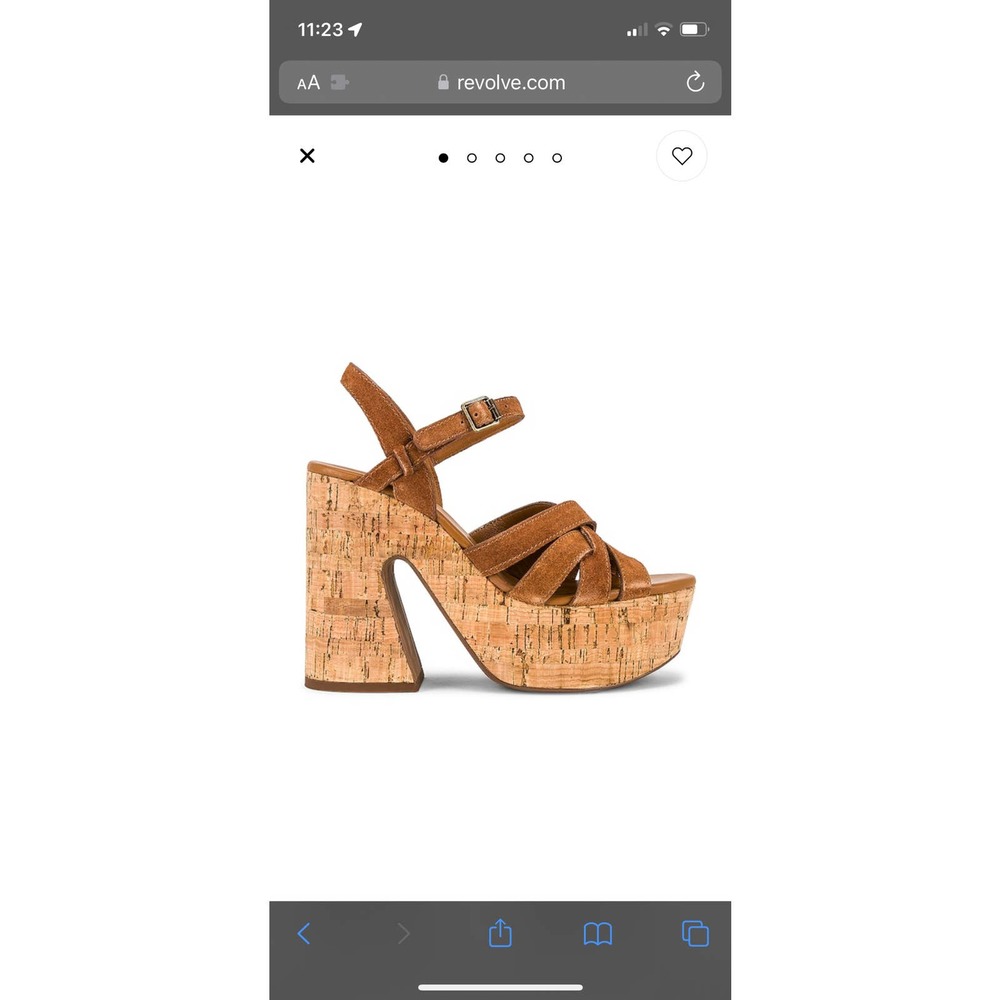 Free people chunky platform cork heels size 9